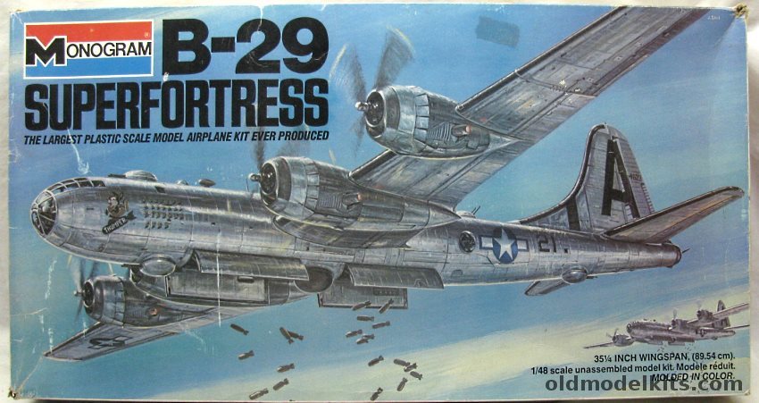 Monogram 1/48 B-29 Superfortress with Diorama Sheet, 5700 plastic model kit